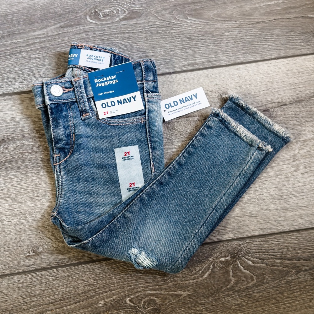 NEW OLD NAVY BABY 360 ROCKSTAR SKINNY JEGGINGS (2T - MED WASH)